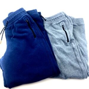 Boys Pants Bottoms Size 14/16 Jogger 2pc Set Elastic Waist Drawstring Zipper